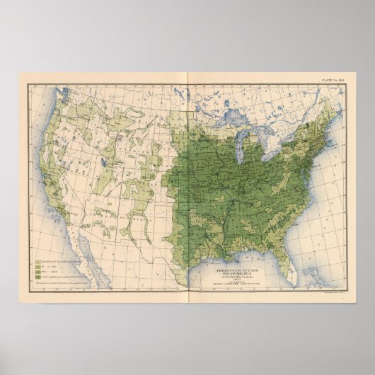 Poster 154 Corn/mile² (Devant)