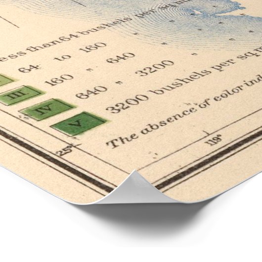 Poster 156 Blé/mille² (Coin)