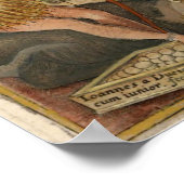 Poster 1594 Orbis Terrarum Typus Double Hémisphère Monde (Coin)