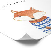 Poster (15,2 x 15,2 cm) - Cute Little Fox (Coin)