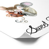 Poster (15,2 x 15,2 cm) - Cute Little Mice (Coin)