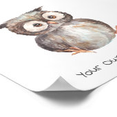 Poster (15,2 x 15,2 cm) - Little Owl (Coin)