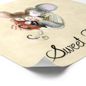 Poster (15,2 x 15,2cm) - Cute Little Mice (Hoek)