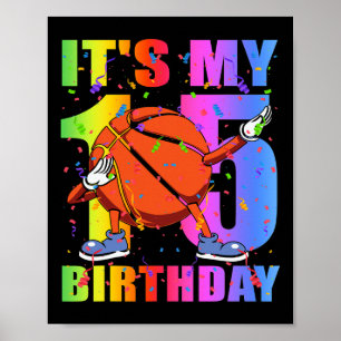 Poster 15 ans 15e Bysketbyll Anniversaire Thème B