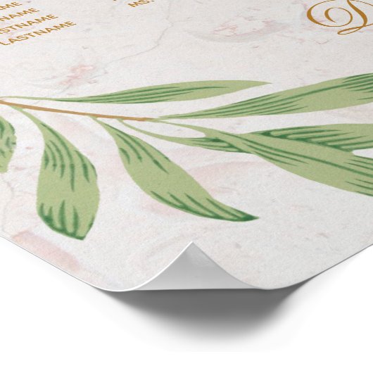 Poster 15 Tables Sièges Graphique Verdure Feuillage Feuil (Coin)