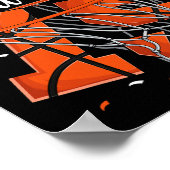 Poster 15e anniversaire garçons de basket-ball (Coin)