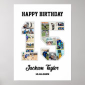 Poster 15e anniversaire Numéro 15 Collage photo (Devant)