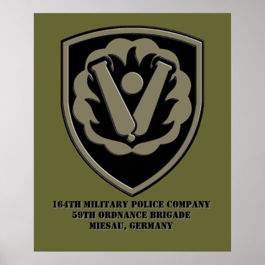 Poster 164e Compagnie de police militaire (Devant)
