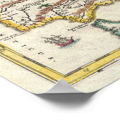 Poster 1657 Jansson Carte de l'Empire de Charlemagne (Coin)