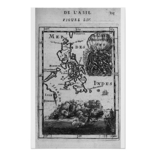 Poster 1682 Carte des Philippines (Devant)