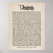 Poster 1692 - Desiderata (Devant)