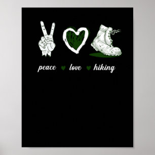 Poster 16.Hiking Peace Love Hiking Heart