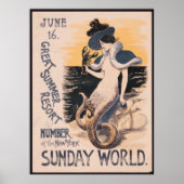 Poster 16 juin. Monde du dimanche de New York. (Devant)