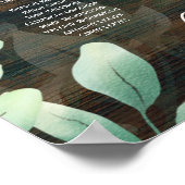 Poster 16 Table Bois rustique Verdure Eucalyptus SEATING (Coin)