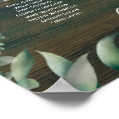 Poster 16 Table Bois rustique Verdure Eucalyptus SEATING (Coin)