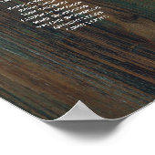 Poster 16 Table WISTERIA Rustique Dentelle PLATEAU GRAPHI (Coin)