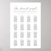 Poster 16 Tableaux Notre Carte De Sièges Pour Les Personn (Devant)