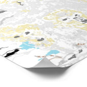 Poster 16" x 12", Papier d'affiche de valeur (Matte) Ours (Coin)