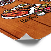 Poster - 16 x 20 - Carte du club de souper du Wisc (Coin)