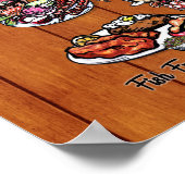 Poster - 16 x 20 - Carte du club de souper du Wisc (Coin)