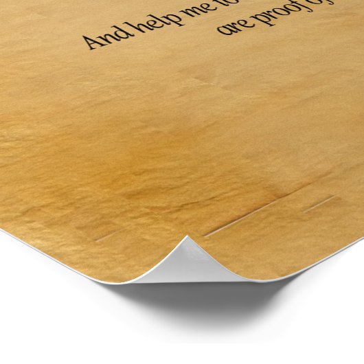 Poster 16 x 20 Prière Chiro (Coin)