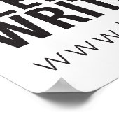 Poster 16" x 20" Quand écrire l'affiche (Coin)