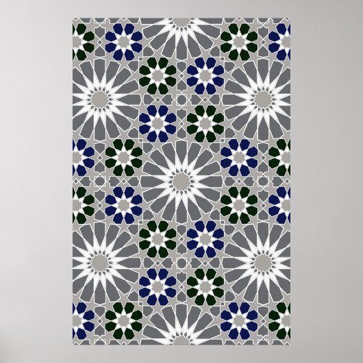 Poster 16s et 8s Rosaces de style marocain 5 Amélioré (Devant)