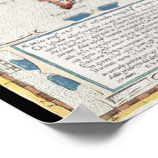 Poster 16th Century Map of Iberia (Coin)