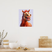 Poster 16x19 drôle d'impression de cheval télécharger dis (Cuisine)