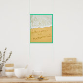 Poster 16x20 Paradise Beach Wall Art (Cuisine)