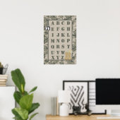 Poster 16x24 Nursery Art ABC Chart ARMY ACU Camoflauge (Bureau à domicile)