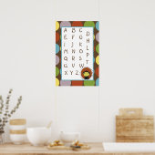 Poster 16x24 Nursery Art ABC Chart Jungle Tales Safari (Cuisine)