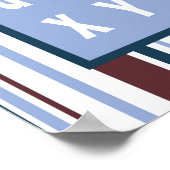 Poster 16x24 Nursery Art ABC Chart Lil League Chien chiot (Coin)