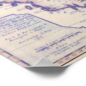 Poster 1705 poster/impression californienne et néo-mexica (Coin)