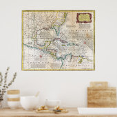 Poster 1720 Graphique des Antilles (Cuisine)