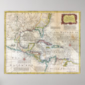 Poster 1720 Graphique des Antilles (Devant)