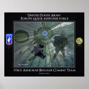 Poster 173e équipe de combat de la brigade aéroportée