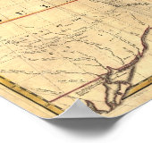 Poster 1757 - Treize colonies (Coin)