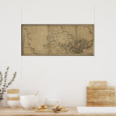 Poster 1762 Cartes du Canada (Cuisine)