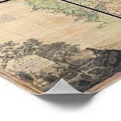 Poster 1765 Carte du Devonshire par Benjamin Donn (Coin)