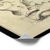 Poster 1770 Anatomie artistique Doigts humains Imprimer (Coin)