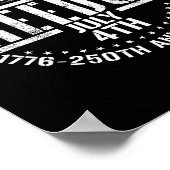 Poster 1776 2026 250e anniversaire déclaration d'indépend (Coin)