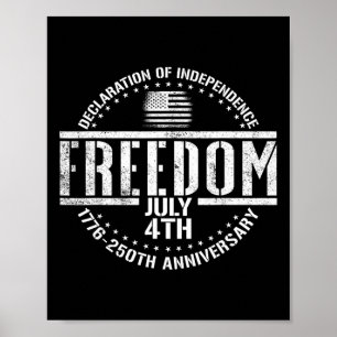 Poster 1776 2026 250e anniversaire déclaration d'indépend