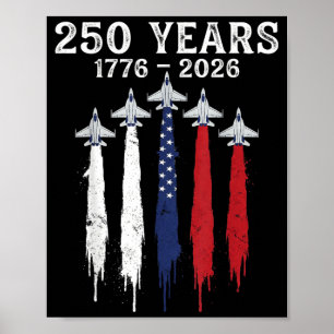 Poster 1776-2026 250e anniversaire USA 250 ans d'annivers