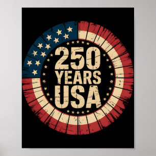 Poster 1776–2026 États-Unis 250e anniversaire de l'indépe
