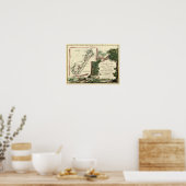 Poster 1778 Le Isole Bermude Carte (Cuisine)