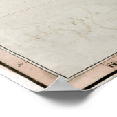 Poster 1789 Îles des Caraïbes (Coin)