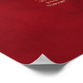 Poster 17 Frilles d'or de la table sur le Mariage rouge (Coin)