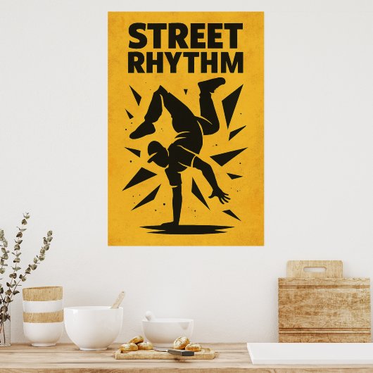 Poster 17, Straatritme,  (Keuken)