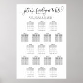 Poster 17 Tableaux 130-150 Places Verticales des invités (Devant)